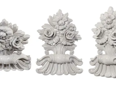 Classic carved 127 3D model