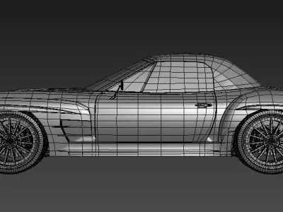 Classic mercedes car 3D model