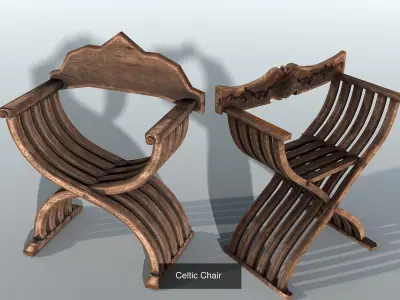 Low Poly Medieval Decoration Collection