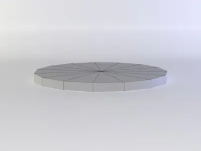 Coin gold Low-poly 3D model