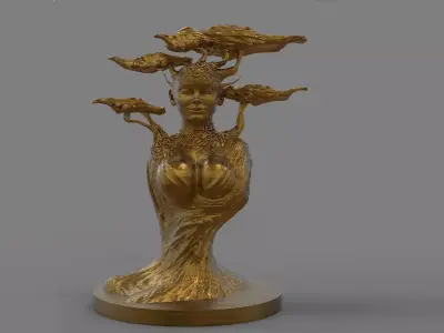 Mother of Nature Bust 3D print model