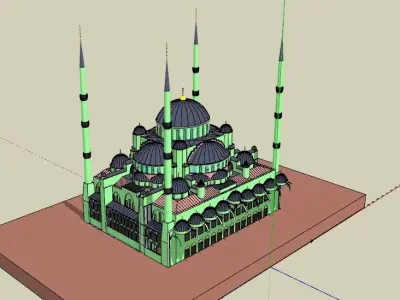 GREEN MOSQUE 3D model