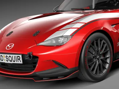 Mazda MX-5 2016 CUP Race Car 3D model