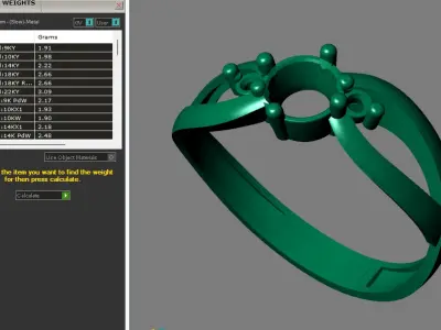 Rings for Women Womens Rings Stone Ring Ready STL 3DM Models  3D print model get