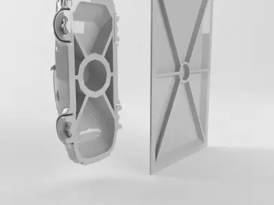 The silhouette of the car 1990 Porsche 911 Singer 3D print model