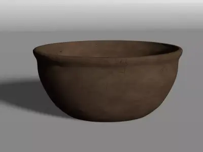 Terracotta pots with cracks  Free 3D model