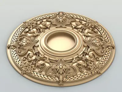 Round rosette 052 3D model