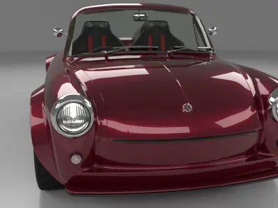 Volkswagen Type 3 cabriolet 3D model
