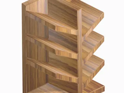 Decorative Book Shelf 3D print model