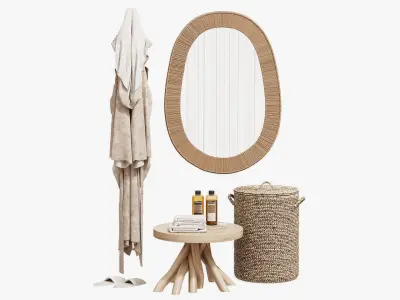 Decorative Bath Set 3D model