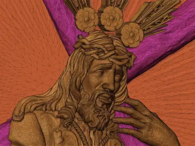 Jesus - Passion - Cross - CNC 3D print model