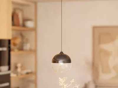 Ashley Furniture Glass Pendant Light 3D model