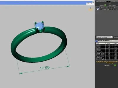 Set Ring and earring ready for 3d print 3D print model