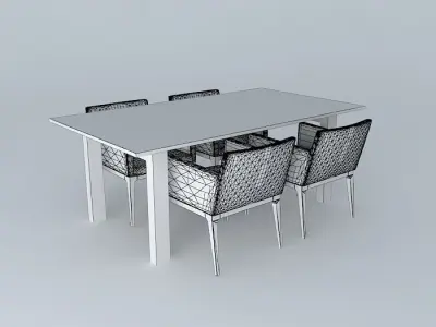 Dinner table Free 3D model