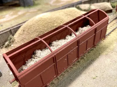 ROLLS-0028 SJ Litt Fb tall top Gondola freight car in H0-scale 3D print model