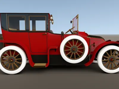 TITANIC CAR - Renault  Coupe de Ville 3D model