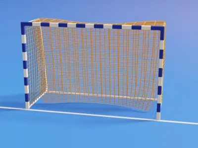 Handball-Futsal Goalpost  3D model