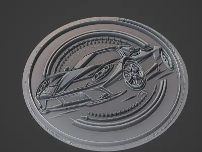 Car Medallion 3D print model
