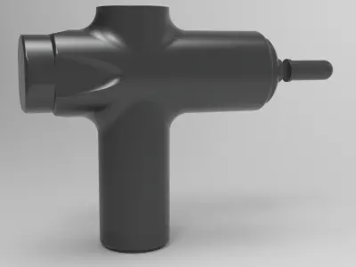 Massage Gun 3D Model - Professional Percussion Massager Free 3D model