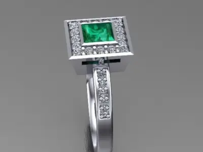 square ring 3D print model