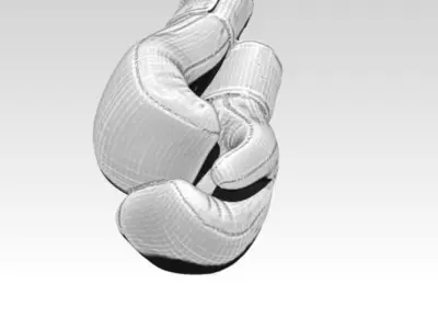 boxing gloves pendant 3D print model