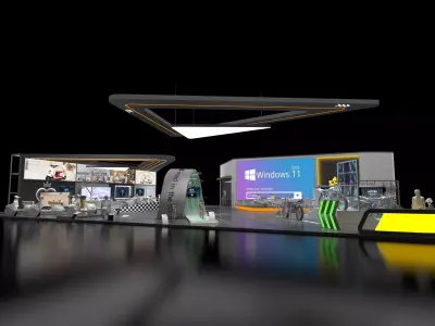 Booth design 3D model