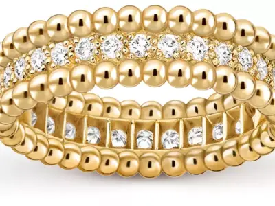 Perlee diamonds ring 3D print model