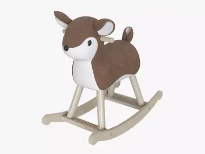 Rocking deer ride-on 3D model
