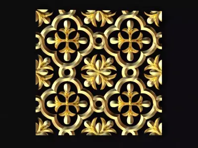 Central decor ornament for furniture 3D model 299