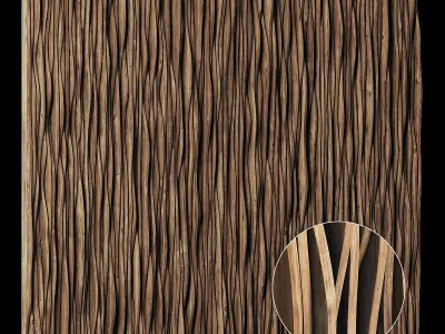 Parametric thick rail panel n1 3D model