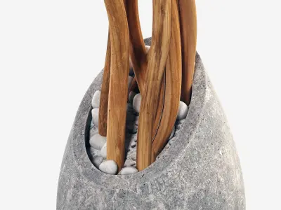 Branch slice vase n6 3D model