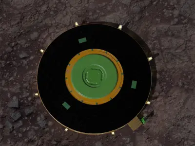 Platform turntable Low-poly 3D model