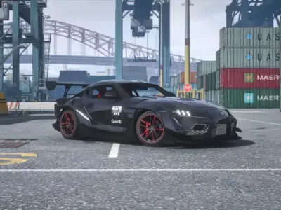 Toyota Supra A90 2025 - Realistic Game-Ready Sports Car 3D Model Low-poly 3D model