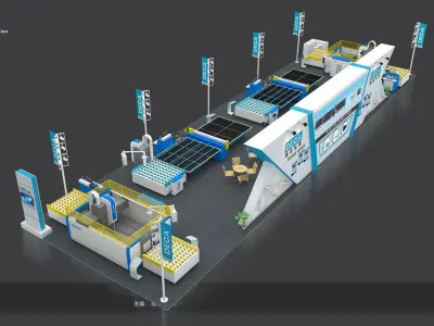 Exhibition - Area - 30X9-3DMAX2012-032 3D model