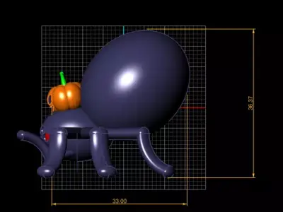 Spider Pumpkin 3D Printable model 3D print model