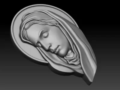 Virgin Mary 6 3D print model