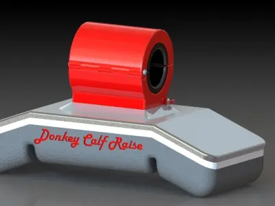 Quick Release Donkey Calf Raise Slim version  Free 3D model