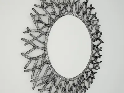 Coral Mirror by ZARA HOME 3D model