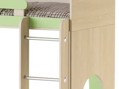 Bunk bed Funky Kids 2 3D model