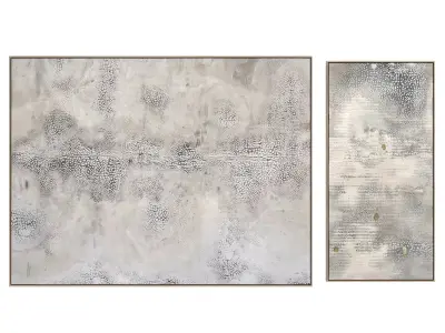 Abstract Painting Frame Set 02 3D model