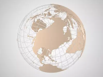 Globe News Skalton Vanilla Color 3D model