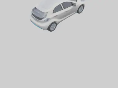Hyperefficient City Car model Low-poly 3D model