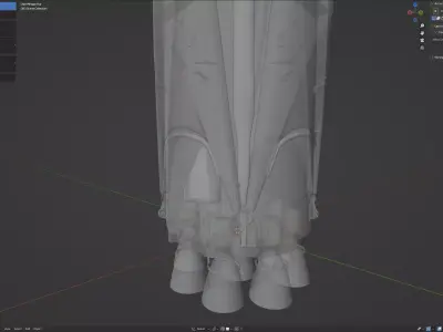 Falcon 9 Launch Vehicle - Block 5 Configuration 3D model