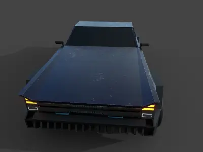 Muscle Car Lowpoly Low-poly 3D model