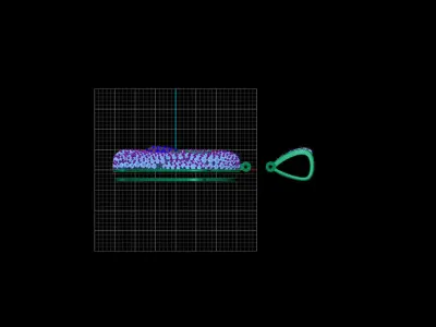 Ghost emoji diamond pendant 3D print model