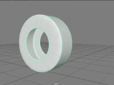 Car tires 3D model