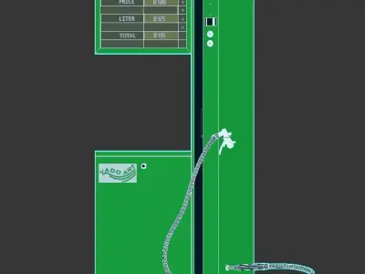 Pump  gas station  3D model