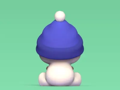 Cute Snowman 3D print model