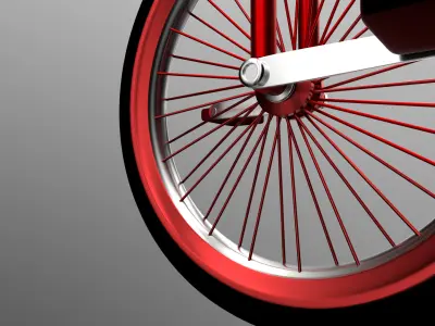 Unicycle 3D model