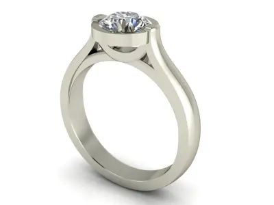  Women ring 3dm stl render detail 3D print model